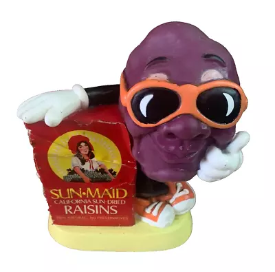 Vintage California Raisin Plastic Coin Bank Collectible 1987 Mascot • $19.99