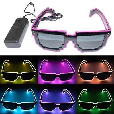 LED Glasses Light Up Sunglasses For Rave Party Nightclub Christmas Halloween • £9.99