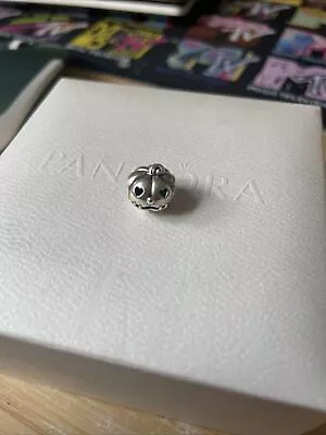 Genuine Pandora Halloween Jack O Lantern Sweet Pumpkin Charm ALE 925 #797596 • £15