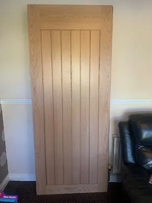 *SOLD* Internal Oak Veneer Doors X2 New Finished 2040 X 826 Price Per Door • £70