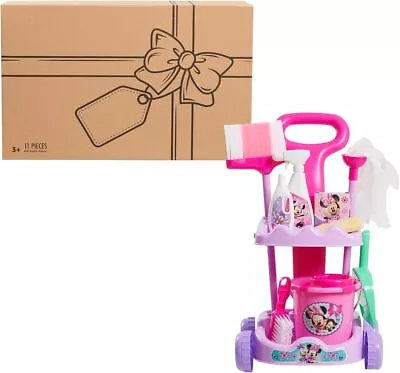 Disney Minnie Mouse Sparkle 'N Clean Trolley | 21  | 11-Piece Set | Pretend Play • $57.64