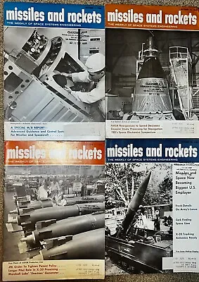 Missiles And Rockets 4 Issues October 1963 Weekly Of Space Systems Engineering • $49.95