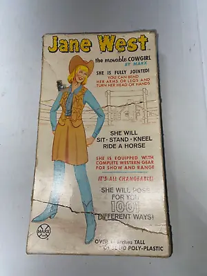 Vintage Marx Action Figure Jane West W/ Box 1/6 Scale • $24.99