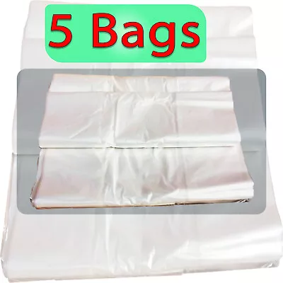 £4.99 • Buy CLEAR Refuse Sacks Strong Polythene Bin Liners Waste Rubbish Bags18x29x39  140G