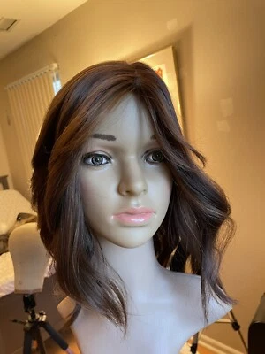 $575 • Buy Medium Brown With Highlights European Hair Sheitel/Wig