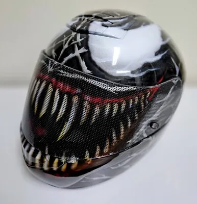 Custom Airbrushed Painted Venom  Motorcycle Helmet  • $349.99