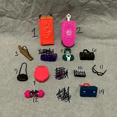 Monster High Doll Parts - Purses Glasses Accessories & More - PICK ANY 3 • $9.99