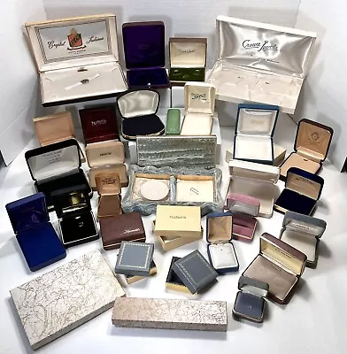 Huge Lot 30 Antique Vintage Jewelry Presentation Empty Box Boxes Display Repair • $49