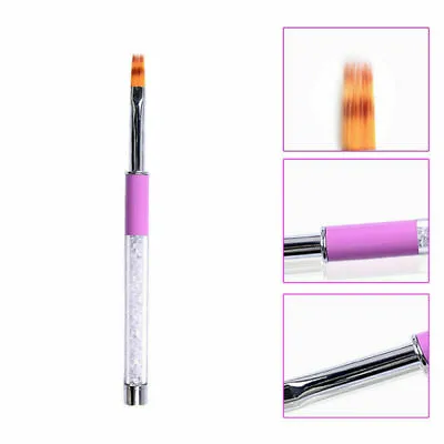 UV Gel Nail Art Gradient Ombre Drawing Painting Pen Brush Tool Rhinestone Handle • $5.17