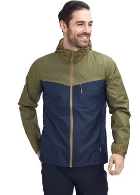 NWT Mens Mammut Convey Hooded Packable Wind Breaker Jacket Olive Marine Sz XL  • $89