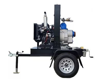 6  Water Pump Yanmar Diesel Heavy Duty On Trailer • $17967