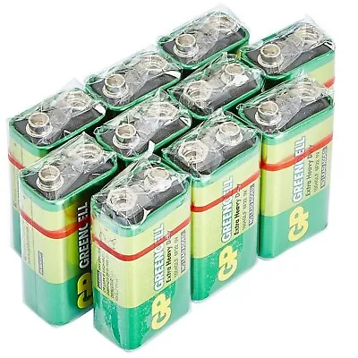 GP Green Cell 9V Batteries MN1604 6LR61 PP3 BLOCK 6F22 EXTRA HEAVY DUTY • £2.85