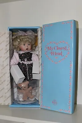 Vintage Knowles - My Closet Friend - Boo Bear And Me Porcelain Doll • $20