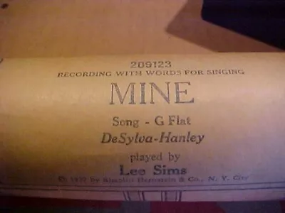 Ampico Mine Player Piano Roll • $4.99