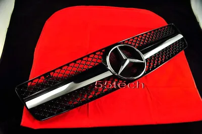 R129 SL320 SL500 Grille Grille 1 Fin Black 2001 2002 1994 1995 1999 Mercedes • $145