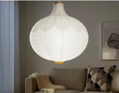 Brand New Ikea RISBYN Pendant Lamp Shade Onion Shapewhite64 X 57cm104.040.91 • £27.88