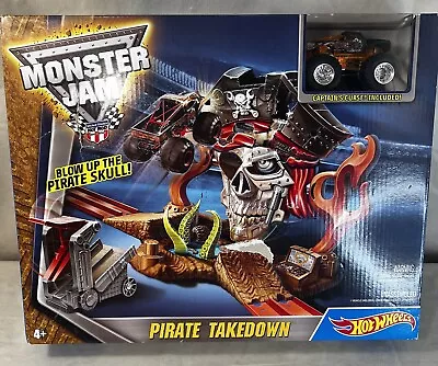 NEW Hot Wheels Monster Jam Pirate Takedown Play Set With Captain’s Curse • $27