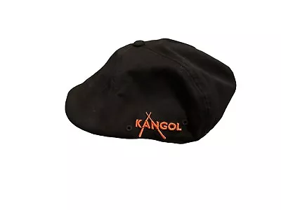 Kangol Authentic Mens Championship 504 Flexfit Slider Black Hat S/M • $25