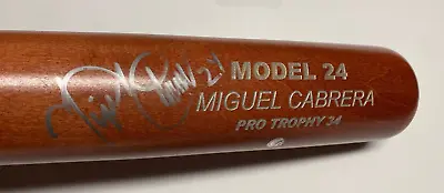 Miguel Cabrera Marlins/tigers Signed Autographed Model 24 Pro Trophy 34 Bat Mlb • $479.99