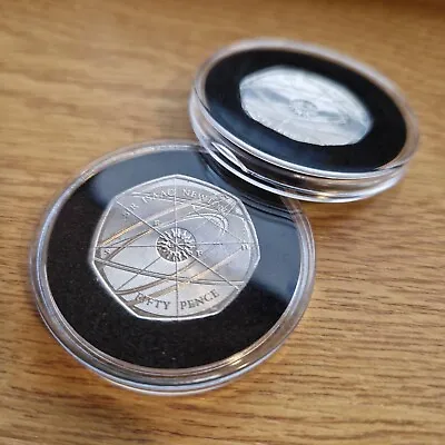 40 Mm ACRYLIC COIN CAPSULES WITH INSERT FOR 50 Pence Coins (151020 Pcs) • £3.99