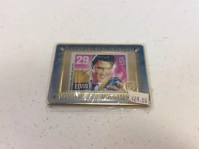 1993 Elvis Presley Stamp Metallic Images Promotional Sample Elvis Gold • $14.99