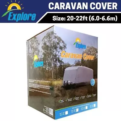 Explore Caravan Cover 20-22 Ft With Patch Kit & Storage Bag 20 To 22 Foot • $219