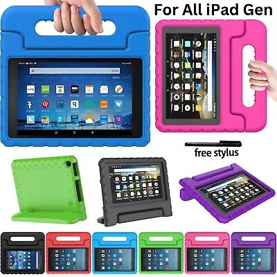 Kids Shockproof Heavy Duty Tough Case Cover For IPad 10th 9 8 7 6 5 Mini Air Pro • £2.75