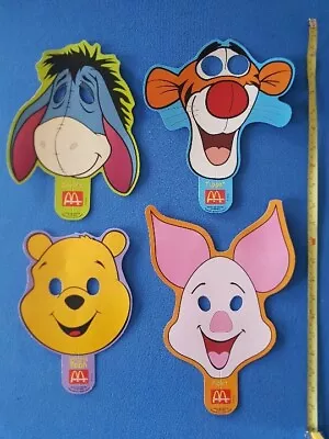 £5 • Buy Winne The Pooh Set Of 4 McDonald's 1999 Happy Meal Masks And Boxes