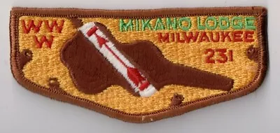 BSA Mikano Lodge 231 S-1a Cloth Back Milwaukee Wisconsin • $5.95