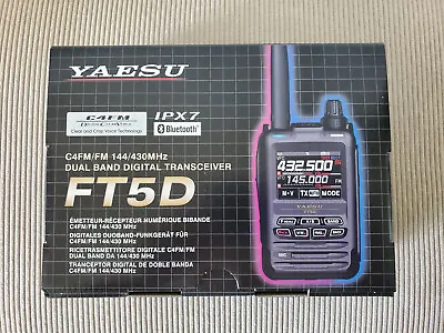 Yaesu FT-5DR C4FM/FM 144/430MHz Dual-Band 5W UHF Digital Transceiver • $525