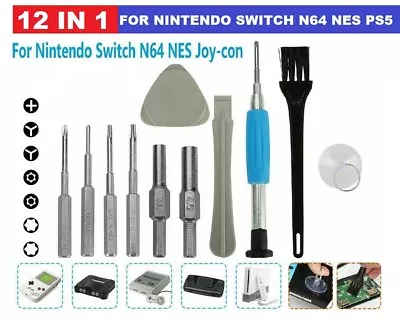 Console Screwdriver Set For 8 Bit SNES Super Nintendo N64 Gameboy Color GameCube • $10.25