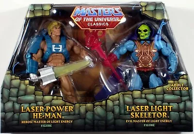 *DAMAGED PACKAGE* Masters Of The Universe Laser Power HE-MAN & SKELETOR MOTU • $69.99