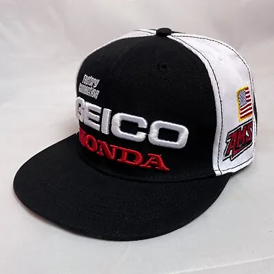 GEICO Honda SnapBack Hat Cap F1 MotoGP Factory Connection 100% AMS Shift Dunlop • $31.95