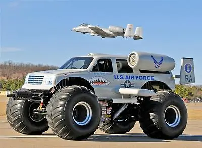 AIR FORCE MONSTER TRUCK GLOSSY POSTER PICTURE PHOTO Guns Planes Vehicle Cool 775 • $11.99