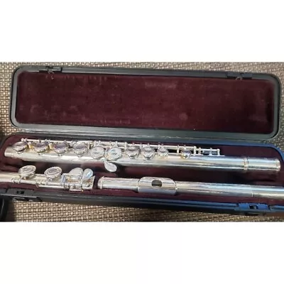 YAMAHA Flute YFL-221 Student Nickel Silver Plated Operation Confirmed USED F/S • $446.69