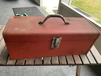 Vintage Kennedy Kits KK-19 Red Tool Box Toolbox With Gray Pull Out Tray • $34.95