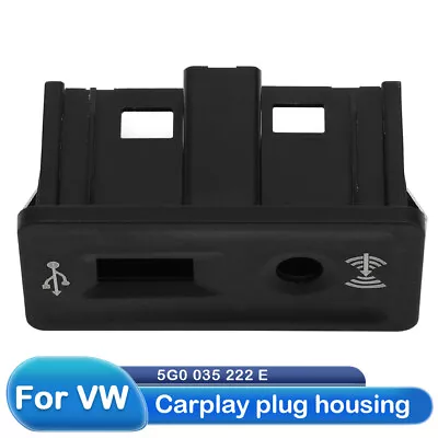 For VW GOLF 7 7.5 Black USB AUX-IN Connection 5G0035222E Carplay Plug Housing • $8.99