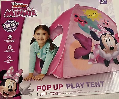 Disney Junior Minnie Mouse Pop Up Play Tent NIB NEW • $15.25