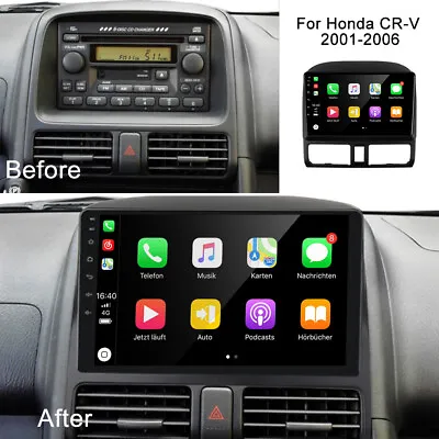 32GB Android 12 Car Stereo Radio GPS Wifi Navi CarPlay For Honda CRV 2001-2006 • $111.99
