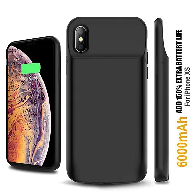 $50.34 • Buy (Upgrade) Portable Charger Phone Case For IPhone Xs Max (Support Wired Earphone)