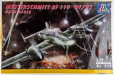 Messerschmitt Bf 110 G4/R3 Nachtjager 1:72 Italeri 039 Model Kit NEW In Box • $14.42