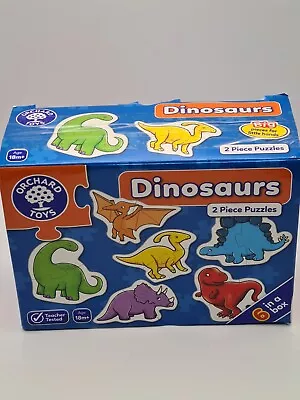 £5.99 • Buy Orchard Toys Dinosaurs Jigsaw Puzzles, Six Educational Puzzles In A Box, 2-Piece