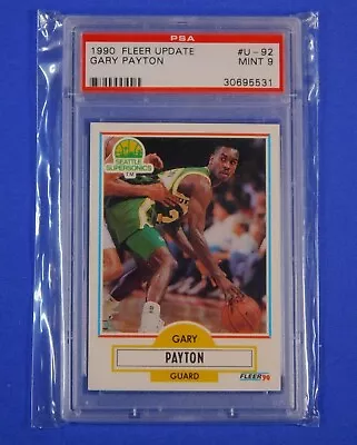 1990 Fleer Basketball Update U-92 Gary Payton Psa 9 Mint • $24.13