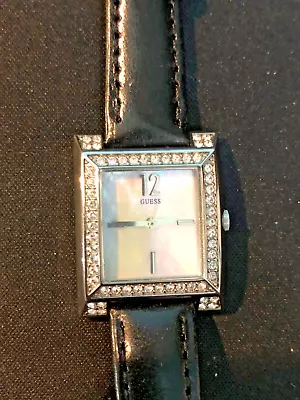 Guess G86151L Square Rhinestone And Mother-of-pearl  Women Watch NEW BATTERY • $18