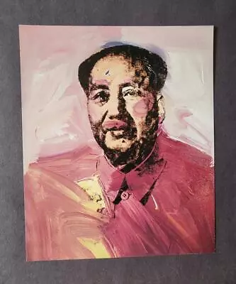 Andy Warhol   Mao  Mounted Color Offset Lithograph 1983  • $39