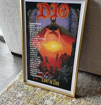 $14.89 • Buy Dio Last In Line Tour Poster, Vtg Concert Tour Poster, Heavy Metal Rock Band 