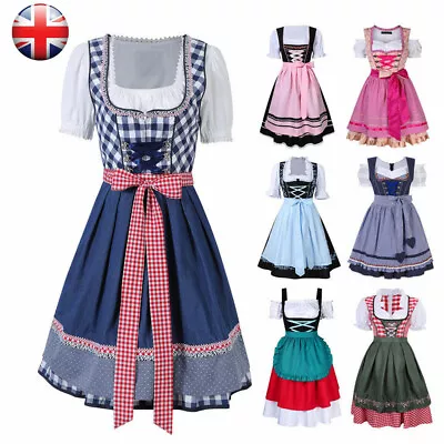 £20.99 • Buy Women's German Traditional Dirndl Dress Oktoberfest Bavarian Beer Girl Costume