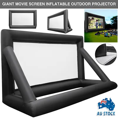 $146.69 • Buy 5M*3M Inflatable Giant Movie Screen 16:9 Outdoor Projector Cinema Theatre Kit