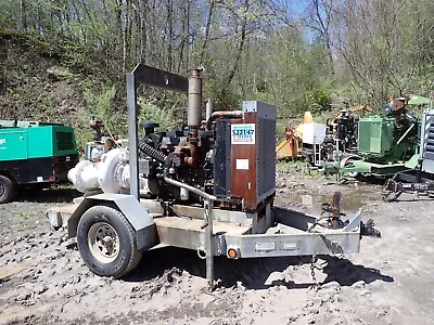 2010 Power Prime DV200C 12  Water Pump LOW HOURS! VIDEO! Perkins Diesel Trailer • $26500