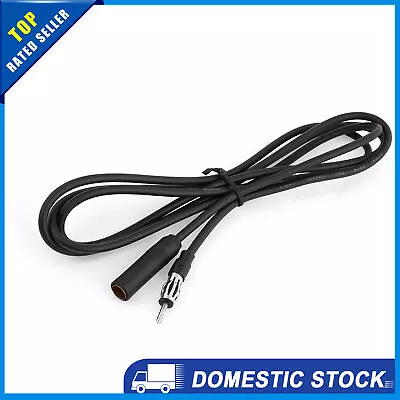 Pack Of 1 Male To Female Radio Antenna Adapter 3 Meters Extension Cable Black • $14.72